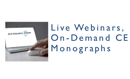 Live Webinars On Demand CE Monographs - College Of Continuing Education