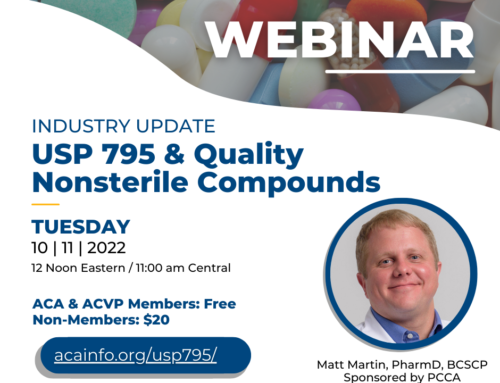 INDUSTRY UPDATE: USP 795 & Quality Nonsterile Compounds Webinar