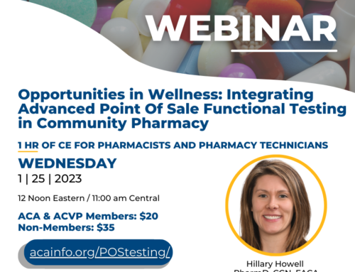 Opportunities in Wellness: Integrating Advanced Point Of Sale Functional Testing in Community Pharmacy