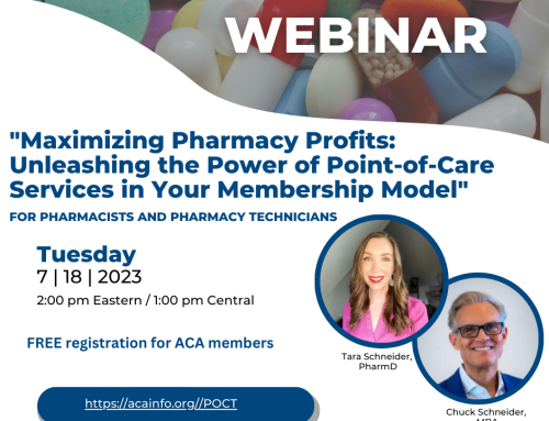 Building a Membership Model for Your Pharmacy Using Point of Care Services