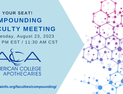Compounding Faculty Meeting: “Focus of a DEA Inspection on a Compounding Pharmacy (503A)”