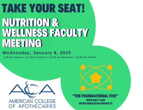 Nutrition & Wellness Faculty Meeting: The Foundational Five