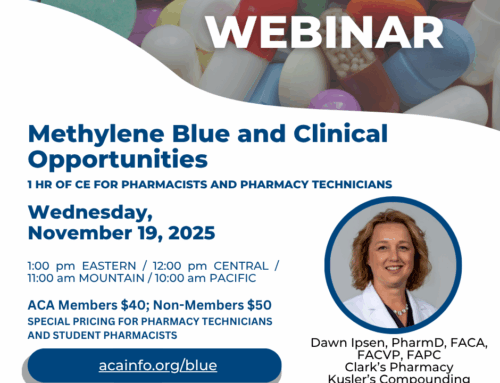 ACA WEBINAR: Methylene Blue and Clinical Opportunities