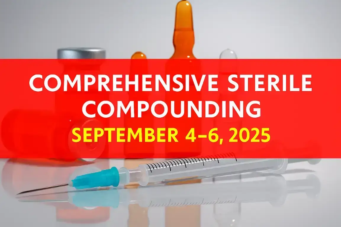 Comprehensive Sterile Compounding Graphic — September 4 6, 2025