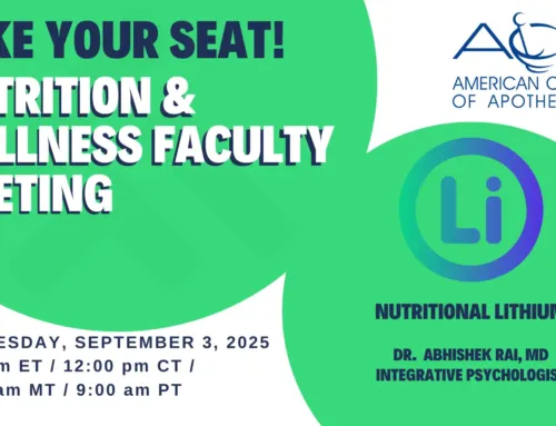 Nutrition & Wellness Faculty Meeting: Nutritional Lithium