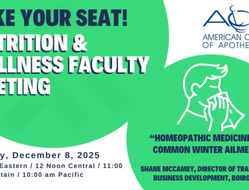Nutrition & Wellness Faculty Meeting: “Homeopathic Medicines for Common Winter Ailments”
