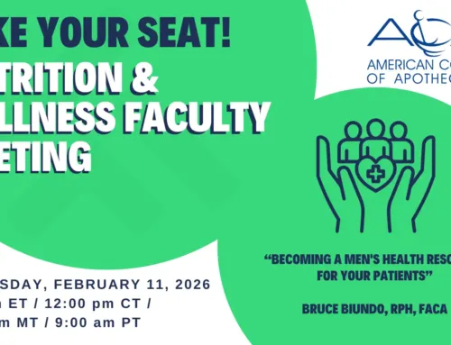 Nutrition & Wellness Faculty Meeting: “Becoming a Men’s Health Resource for Your Patients.”