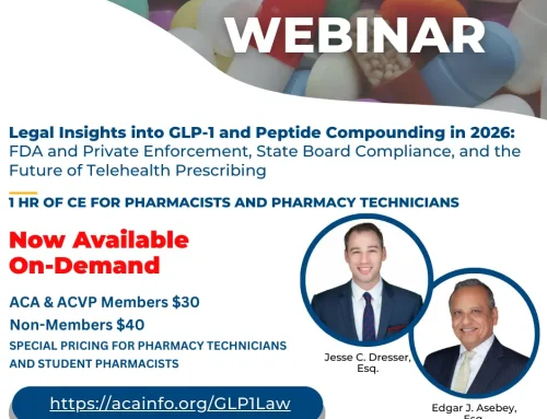 GLP-1 & Peptide Compounding CE: Legal and Regulatory Insights for Pharmacy Professionals