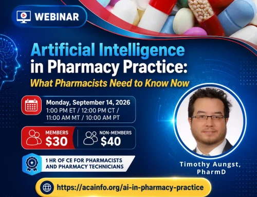 Artificial Intelligence in Pharmacy Practice: What Pharmacists Need to Know Now