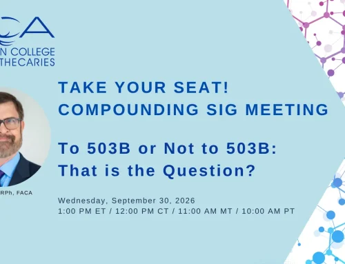 COMPOUNDING SIG:  To 503B or Not to 503B:  That is the Question?
