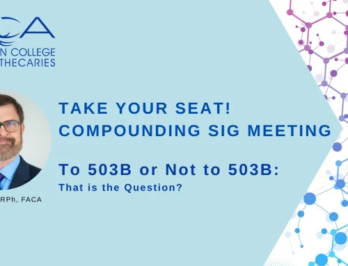 COMPOUNDING SIG: To 503B or Not to 503B:  That is the Question?